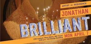 lsu school of art visiting artist jonathan brilliant poster