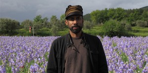 lsu school of art visiting artists nari ward in field of purple flowers