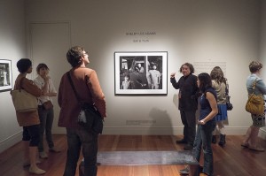 lsu photography students in museum