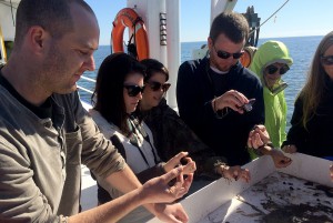 Students on boat