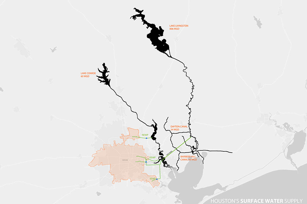 Map showing lakes and canals.LA 7003 Graduate Landscape Design: Water Studio