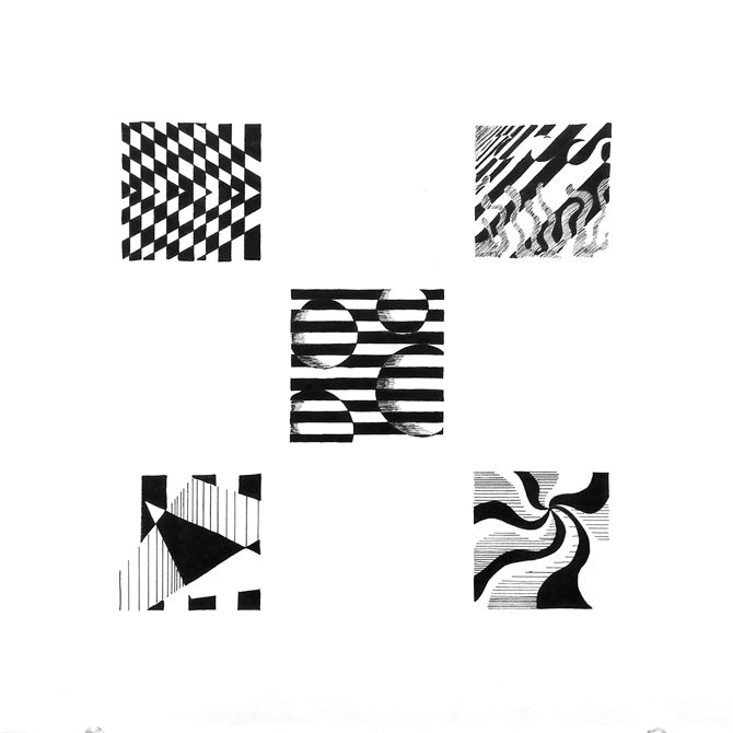 black and white patterns