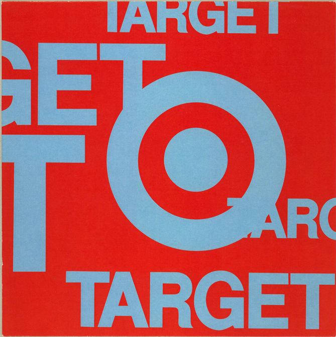 Target logo, red background.LSU BFA Studio Art Graphic Design