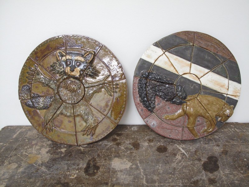 Circle with racoons, LSU BFA Studio Art Ceramics