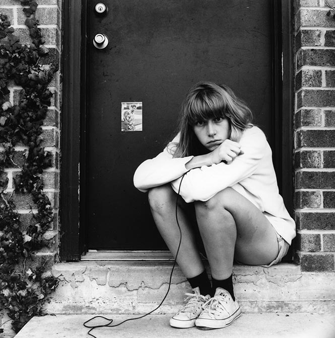 Girl on doorstep, lsu intermediate photography