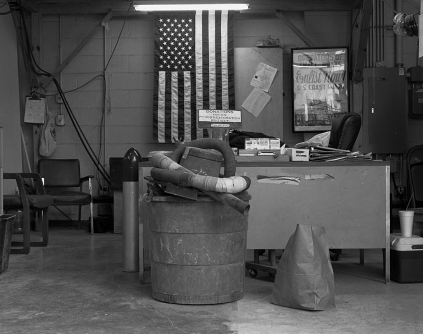 Office with US flag, lsu intermediate photography