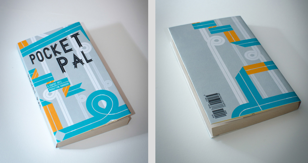 Pocket pal book cover, LSU BFA Studio Art Graphic Design