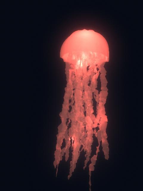 Glowing jellyfish, LSU BFA Studio Art Digital Art