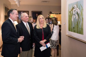 people at lsu systems administration building exhibition