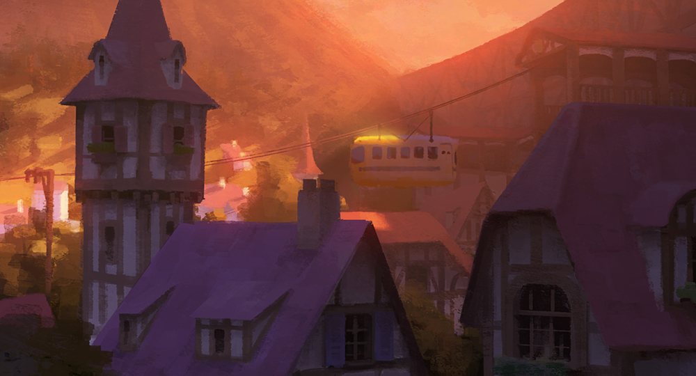 the dam keeper pixar sunset