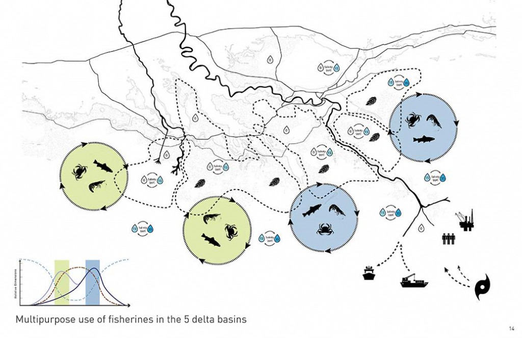 multipurpose use of fisheries in the five delta basins, changing course design competition