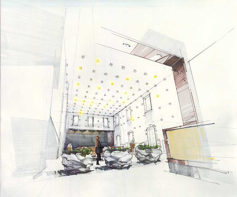 Interior drawing.lsu interior design student work