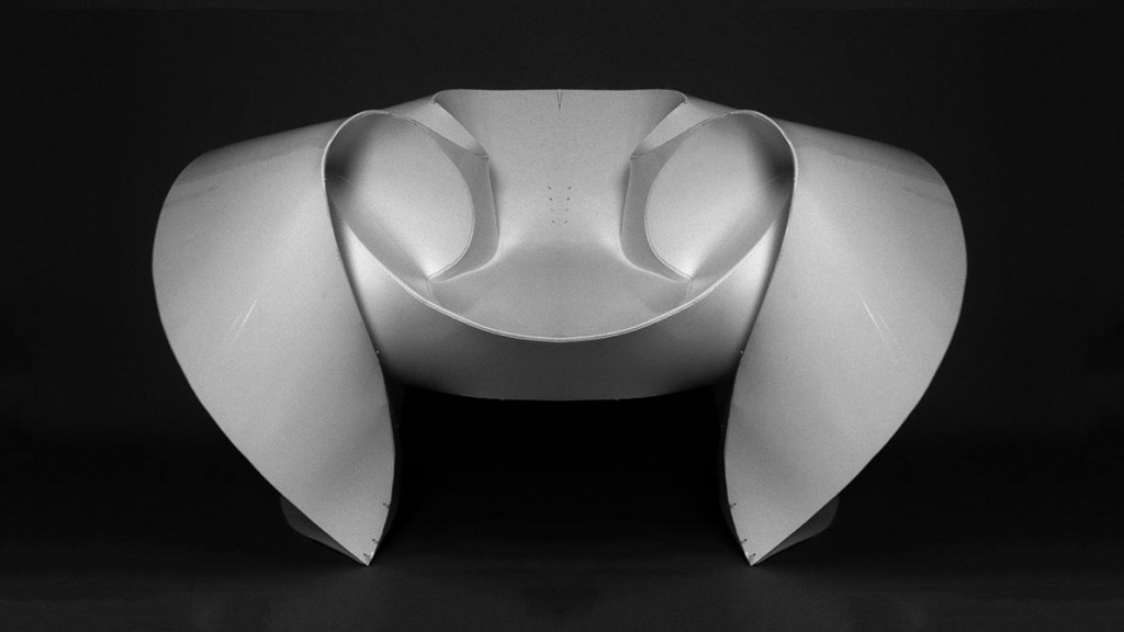 folded chair front, henry david louth zha