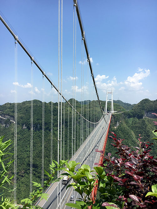 Suspended bridge