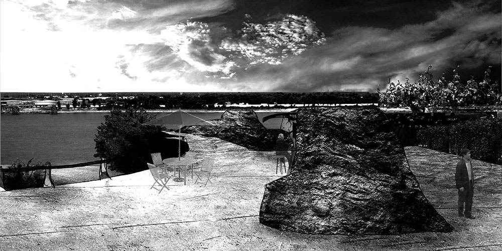 hth华体会体育app官网LSU landscape architecture black and white perspective