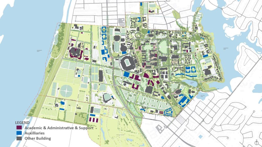 map of LSU campus