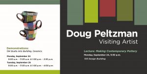 Poster for a lecture by Doug Peltzman