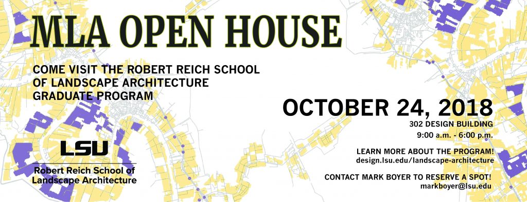 MLA Open House Oct.24 Promotional poster