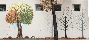 Mural of trees