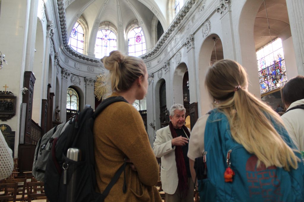 observing cathedral interior