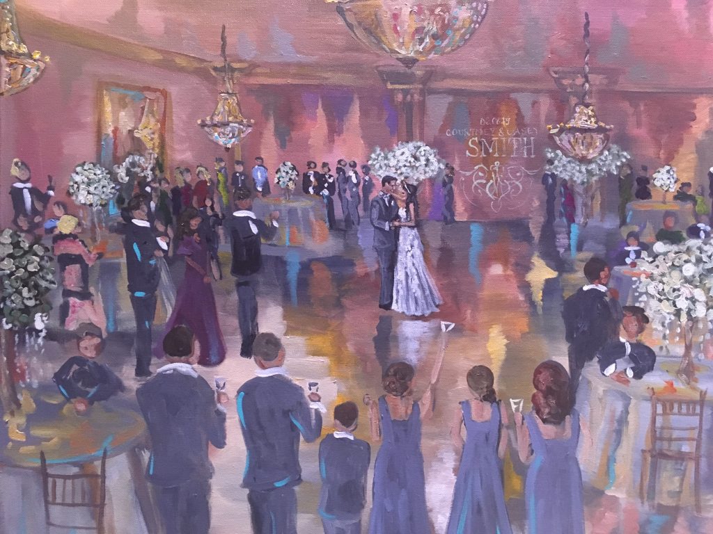 Painting of wedding