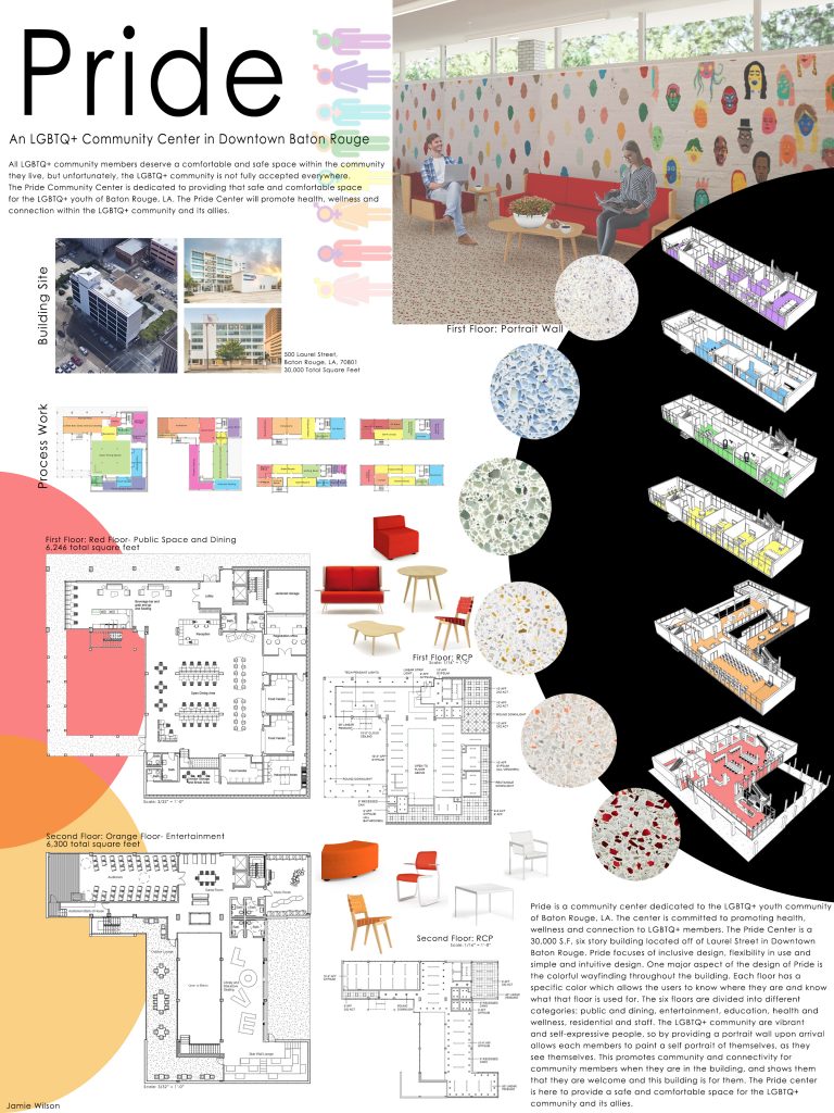 Design titled Pride, with floorplans.