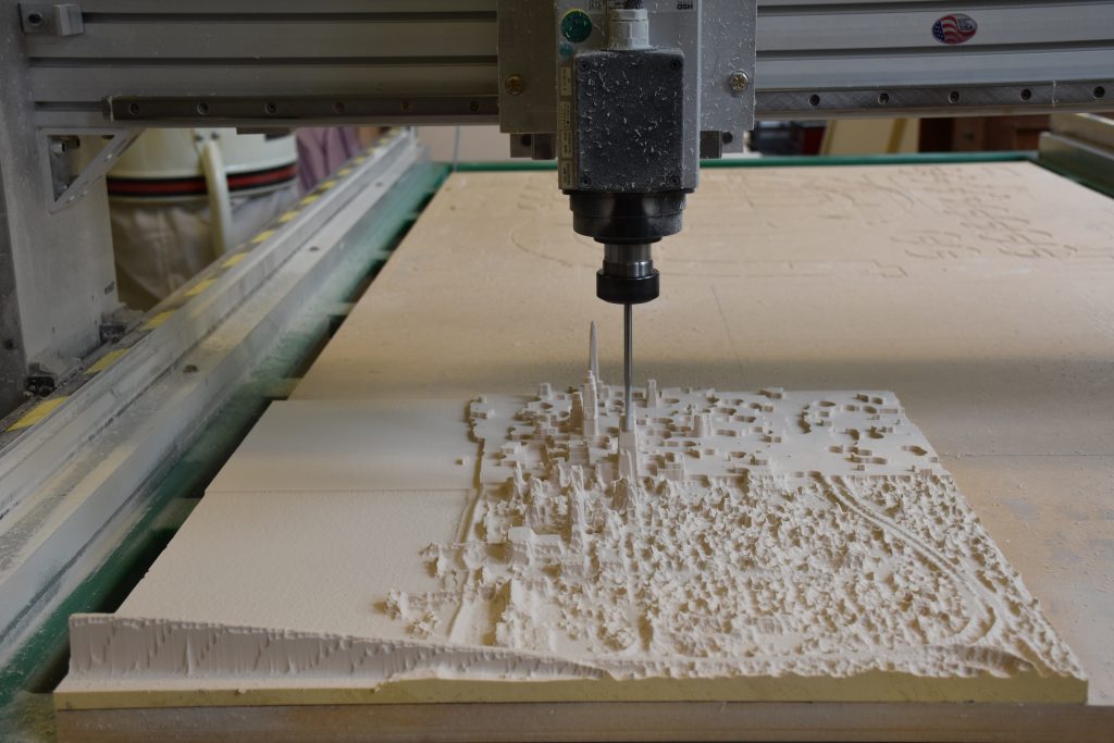 CNC mill carving