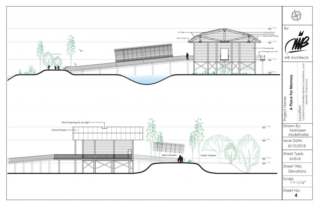 Landscape building cross section