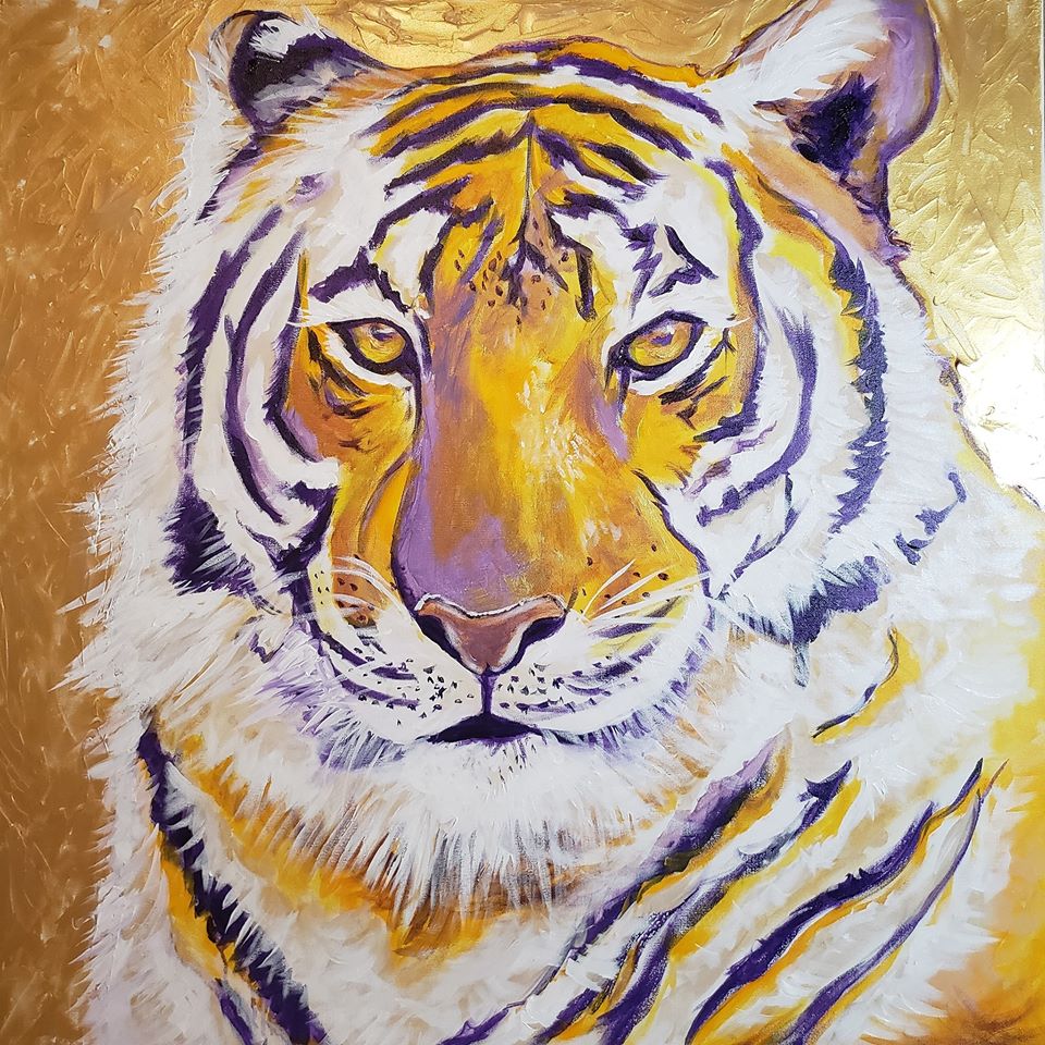 painting of tiger