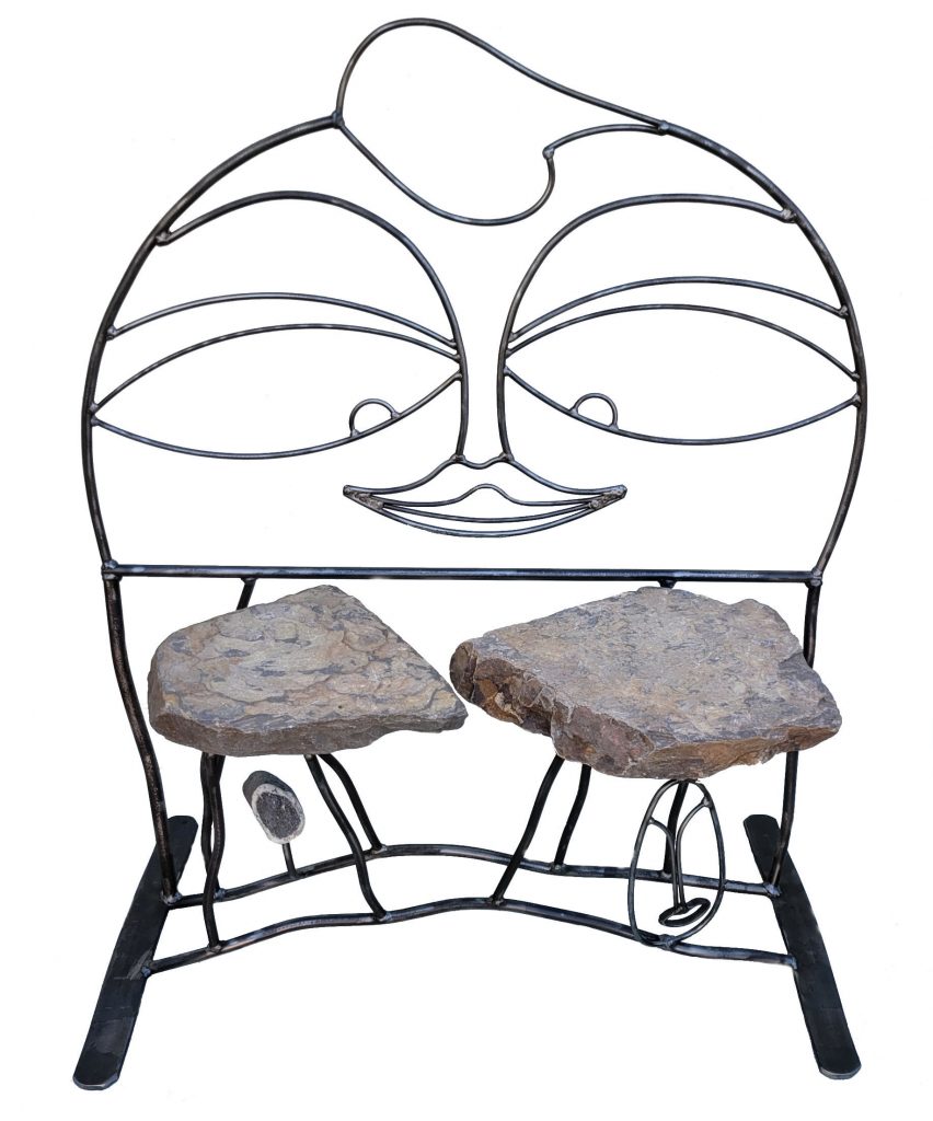 Chair with smiling face