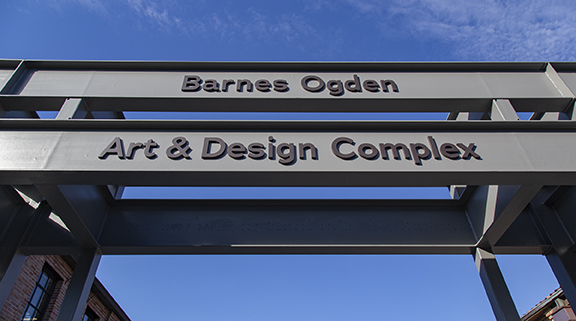 Barnes Ogden Art & Design Complex sign