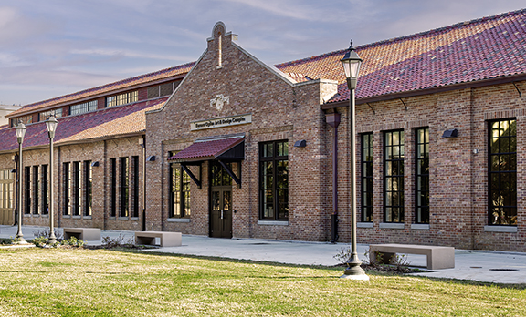 Brick building exterior