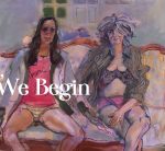 Where I End, We Begin Angela Dufresne & Mala Iqbal.Nov 2, 2023-Jan.21, 2024.Lecture Nov.8.Painting of Angela Dufresne and Mala Iqbal on sofa