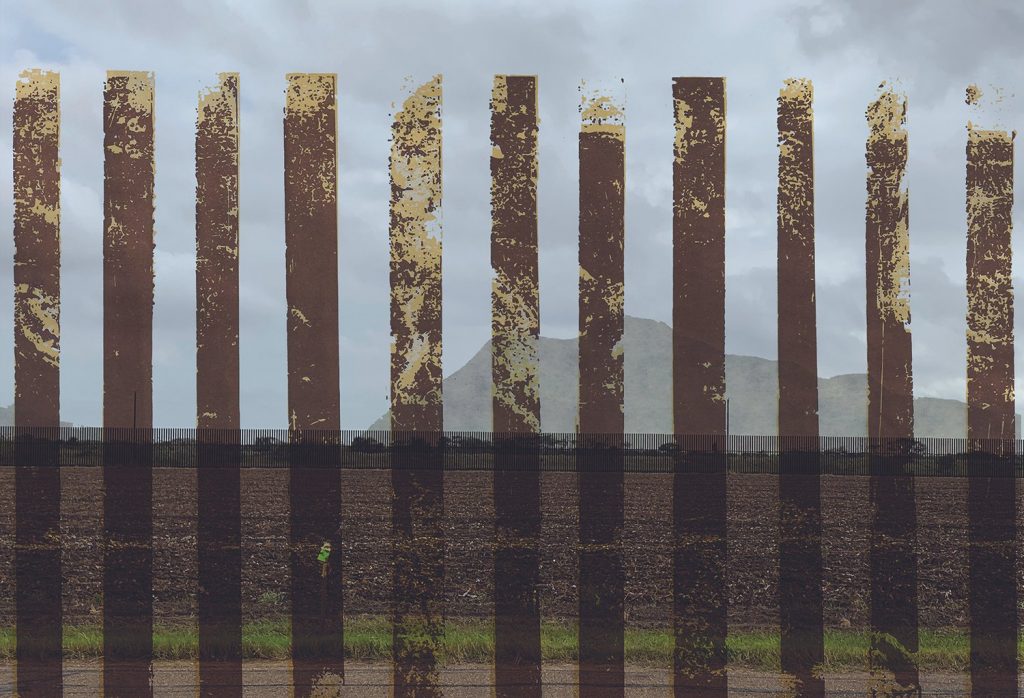 Mexico border wall, by Lauren Cardenas