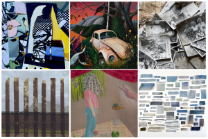 photo collage of LSU artists' work